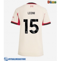 Fotballdrakt Dame Liverpool Giovanni Leoni #15 Bortedrakt 2025-26 Kortermet